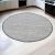 Tapis rond en laine Rustic 190x190 tapis gris
