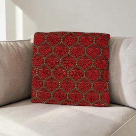 Coussin décoratif bordeaux 45 x 45 cm – Palais Rubis