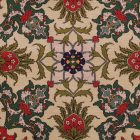 Coussin décoratif crème 45 x 45 cm – Ornement oriental