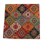 Coussin décoratif orange 45 x 45 cm – Mosaïque nomade