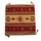 Coussin décoratif bordeaux 45 x 45 cm – Rayures de caravane