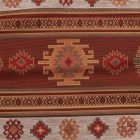 Coussin décoratif marron 45 x 45 cm – Kilim du désert