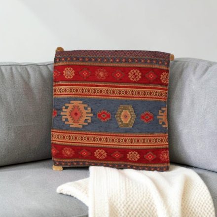 Coussin décoratif bleu 45 x 45 cm – Rivière nomade