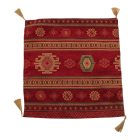 Coussin décoratif rouge 45 x 45 cm – Nomade rouge