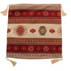 Coussin décoratif bordeaux 45 x 45 cm – Rayures nomades