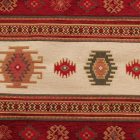 Coussin décoratif bordeaux 45 x 45 cm – Rayures nomades