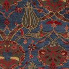 Coussin décoratif crème 45 x 45 cm – Jardin fleuri ottoman