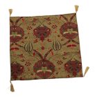 Coussin décoratif vert olive 45 x 45 cm – Jardin du Sultan aux oliviers