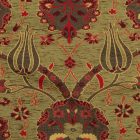 Coussin décoratif vert olive 45 x 45 cm – Jardin du Sultan aux oliviers