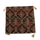 Coussin décoratif noir 45 x 45 cm – Jardin oriental noir d’encre