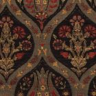 Coussin décoratif noir 45 x 45 cm – Jardin oriental noir d’encre