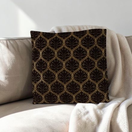 Coussin décoratif noir 45 x 45 cm – Ornement ébène