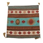 Coussin décoratif turquoise 45 x 45 cm – Nomade turquoise