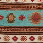 Coussin décoratif turquoise 45 x 45 cm – Nomade turquoise