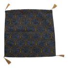 Coussin décoratif bleu 45 x 45 cm – Ornement bleu roi