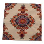 Coussin décoratif crème 45 x 45 cm – Mandala tournesol