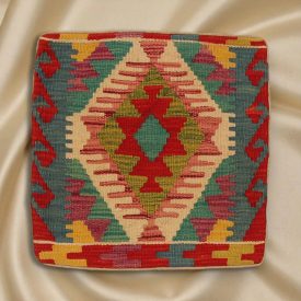   Housse de coussin tissé à la main 45x45 Coussin décoratif Kilim