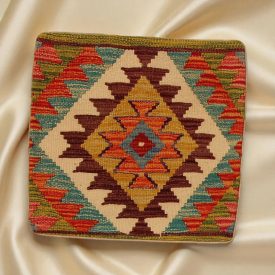 Coussin Kilim 45x45 housse de coussin tissé à la main