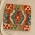 Housse de coussin Kilim afghane 45x45 oreiller tissé à la main