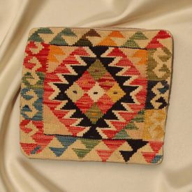   Housse de coussin Kilim afghane 45x45 oreiller tissé à la main