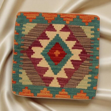 Housse de coussin Kilim afghane 45x45 oreiller tissé à la main