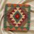 Housse de coussin Kilim afghane 45x45 oreiller tissé à la main