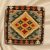 Coussin Kilim tissé à la main 45x45 coussin décoratif afghan