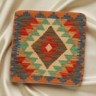 Coussin Kilim tissé à la main 45x45 coussin décoratif afghan