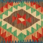 Coussin Kilim tissé à la main 45x45 coussin décoratif afghan