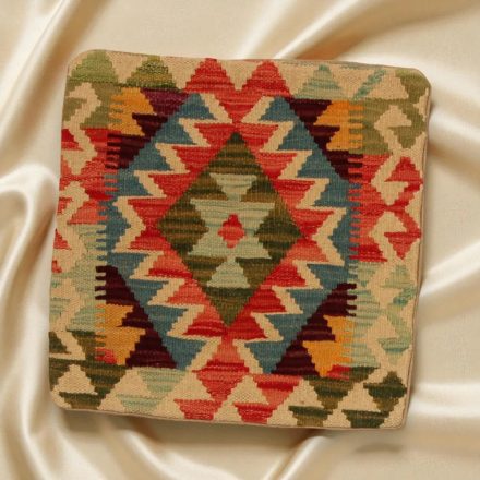 Coussin oriental Kilim 40x40 Taie d'oreiller tissé à la main