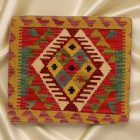 Coussin oriental Kilim 40x40 Taie d'oreiller tissé à la main