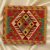 Coussin oriental Kilim 40x40 Taie d'oreiller tissé à la main