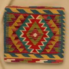 Coussin oriental Kilim 40x40 Taie d'oreiller tissé à la main