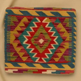   Coussin oriental Kilim 40x40 Taie d'oreiller tissé à la main