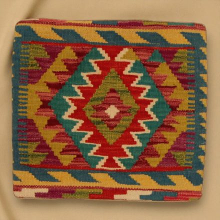 Coussin oriental Kilim 40x40 Taie d'oreiller tissé à la main