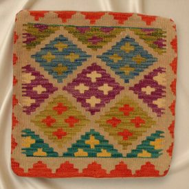   Coussin oriental Kilim 40x40 Taie d'oreiller tissé à la main