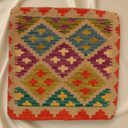 Coussin oriental Kilim 40x40 Taie d'oreiller tissé à la main