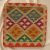 Coussin oriental Kilim 40x40 Taie d'oreiller tissé à la main