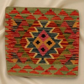   Coussin oriental Kilim 40x40 Taie d'oreiller tissé à la main