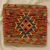 Coussin oriental Kilim 40x40 Taie d'oreiller tissé à la main
