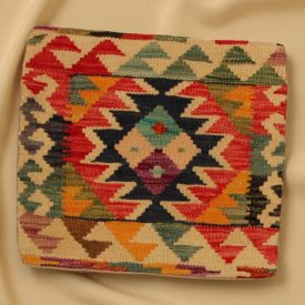   Coussin oriental Kilim 40x40 Taie d'oreiller tissé à la main
