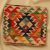 Coussin oriental Kilim 40x40 Taie d'oreiller tissé à la main