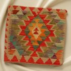 Coussin oriental Kilim 40x40 Taie d'oreiller tissé à la main