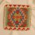 Coussin oriental Kilim 40x40 Taie d'oreiller tissé à la main