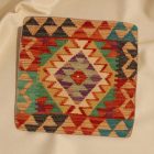 Coussin oriental Kilim 40x40 Taie d'oreiller tissé à la main