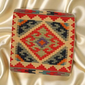 Coussin Kilim 45x45 housse de coussin tissé à la main