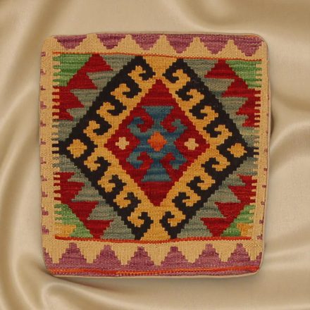 Coussin décoratif Kilim 45x45, housse de coussin tissé à la main
