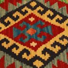 Coussin décoratif Kilim 45x45, housse de coussin tissé à la main