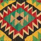 Coussin décoratif Kilim 45x45, housse de coussin tissé à la main