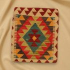 Coussin décoratif Kilim 45x45, housse de coussin tissé à la main